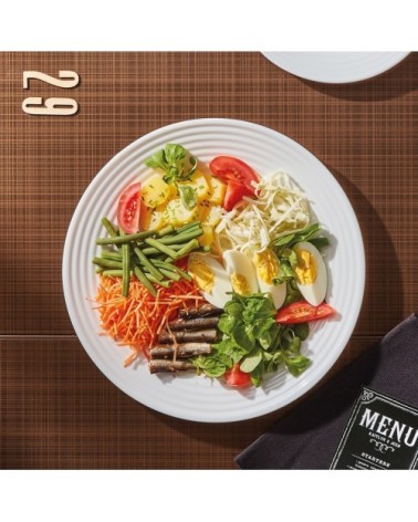 Grande assiette plate blanche D27cm