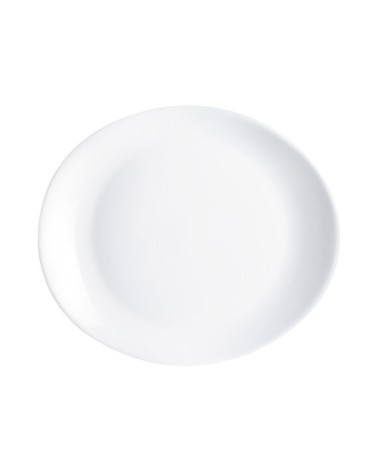 Assiette à steak blanche 30x26cm