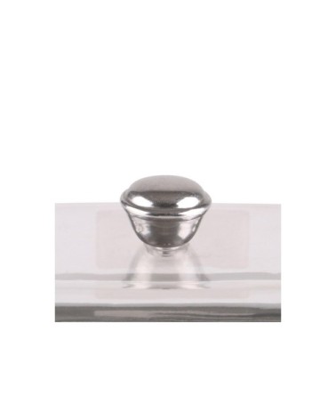 Beurrier en inox et acrylique