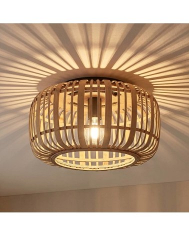 Plafonnier en bois marron