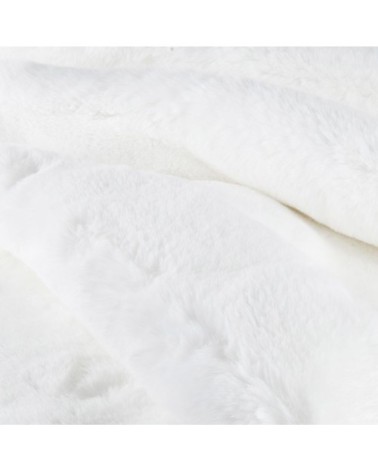 Tapis imitation fourrure écrue 90x120