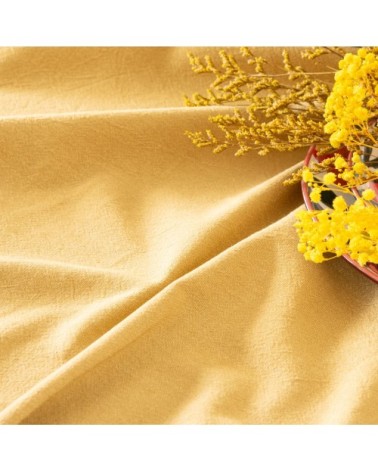 Nappe en coton jaune 140x240