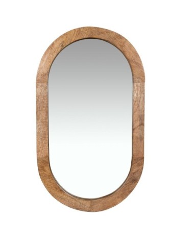 Miroir gélule marron 35x60