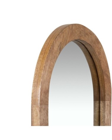 Miroir gélule marron 35x60