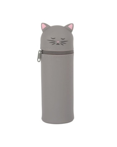 Trousse chat gris