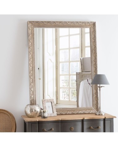 Miroir sculpté irisé 90x120