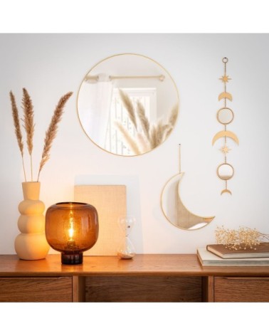 Miroir en métal doré D40