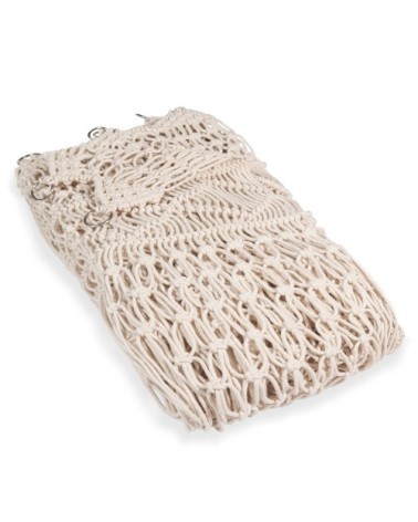 Rideau macramé en coton écru à l'unité 105x250