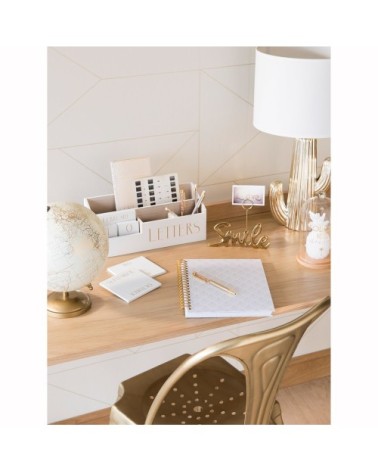 Porte-courrier calendrier perpétuel blanc