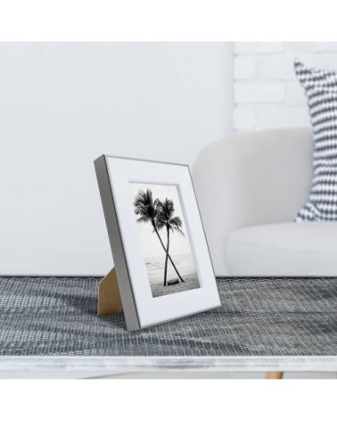 Cadre photo acier 10x15 cm résine recyclée