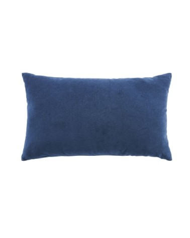 Coussin en velours bleu indigo 30x50
