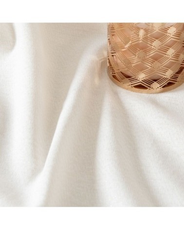 Nappe en coton biologique tissé écru et doré 150X250