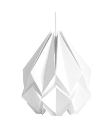 Suspension origami couleur unie en papier taille L
