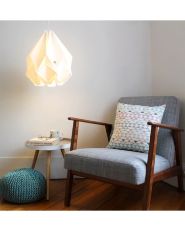 Suspension origami couleur unie en papier taille L