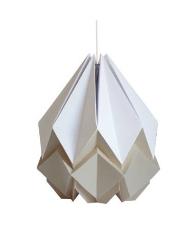 Suspension origami bicolore en papier taille M