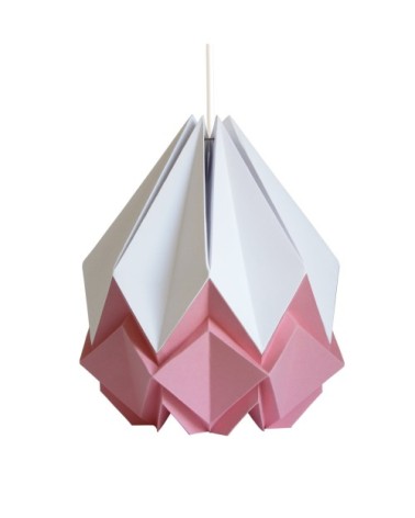 Suspension origami bicolore en papier taille M