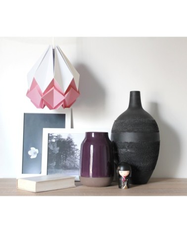 Suspension origami bicolore en papier taille M