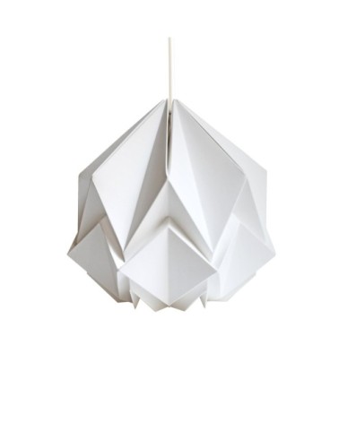 Suspension origami couleur unie en papier taille S