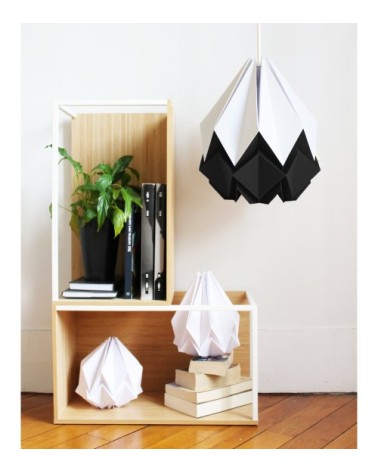 Suspension origami bicolore en papier taille L