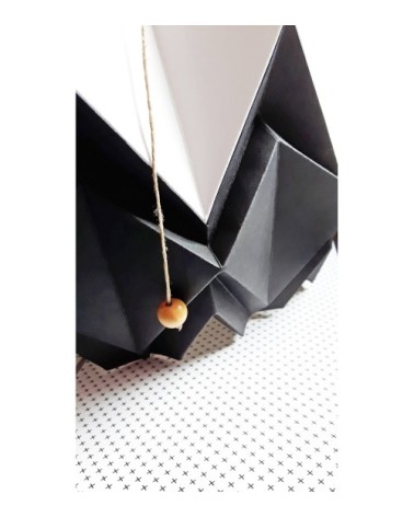 Suspension origami bicolore en papier taille L