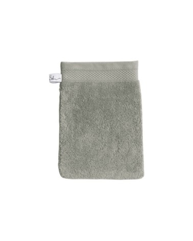 Gant de toilette coton lichen 16x22 cm