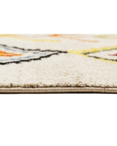 Tapis inspiration berbère multicolore pour salon, chambre 200x133