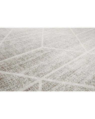 Tapis graphique motif ivoire gris beige 170x120