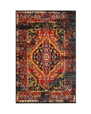 Tapis inspiration néo-classique multicolore 170x120