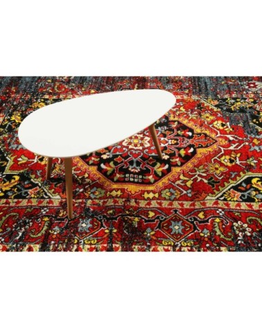 Tapis inspiration néo-classique multicolore 170x120