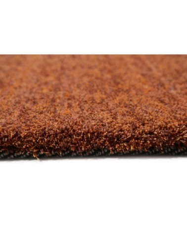 Tapis tufté poils longs terracota chiné pour salon, chambre 230x160