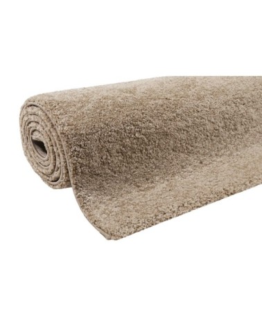 Tapis uni intemporel beige sable pour salon/chambre 200x133