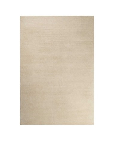 Tapis tufté poils longs beige doux pour salon, chambre 170x120