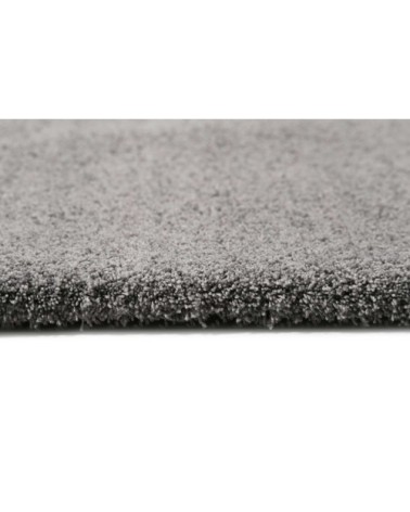 Tapis tufté poils longs gris doux pour salon, chambre 190x130