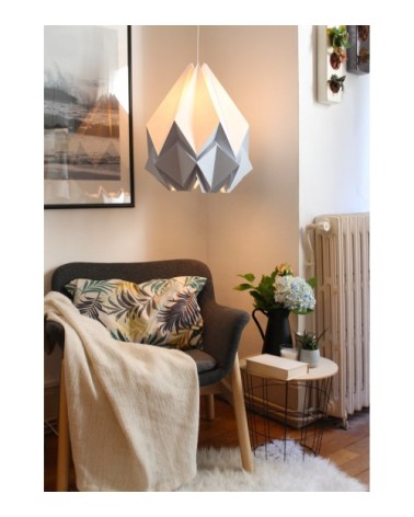 Suspension origami bicolore en papier taille XL