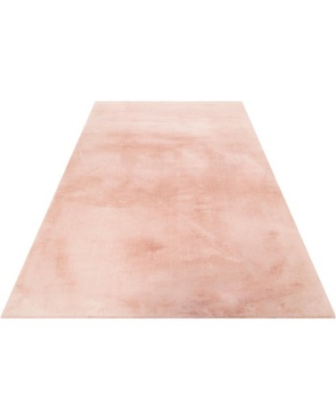 Tapis uni design en polyester rose 200x290