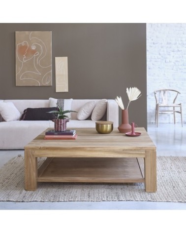 Table basse en teck massif
