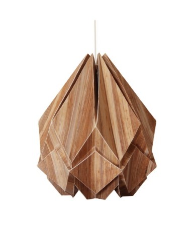 Suspension origami en ecowood et papier taille M