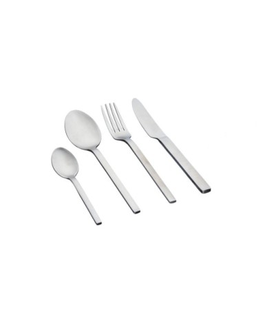 Lot de 24 couverts de table en inox argent