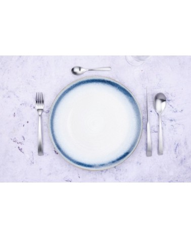 Lot de 24 couverts de table en inox argent