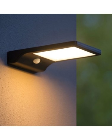 Applique d'extérieur LED solaire noir L19cm