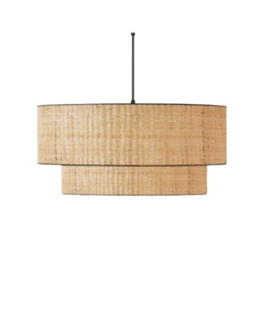 Suspension déco en raphia beige  Ø 40cm