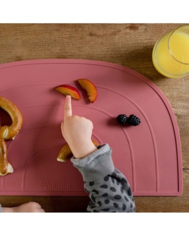 Set de table arc-en-ciel en silicone