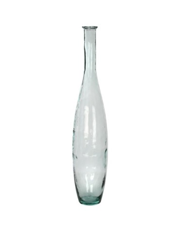 Vase bouteille en verre recyclé H100