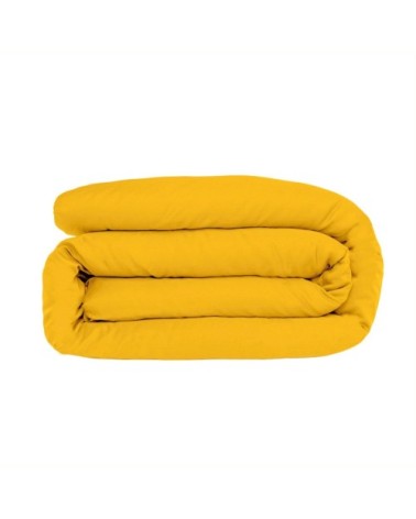 Housse de couette 260x240 jaune safran