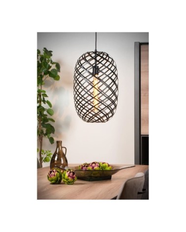 Suspension  en métal noir 180 cm