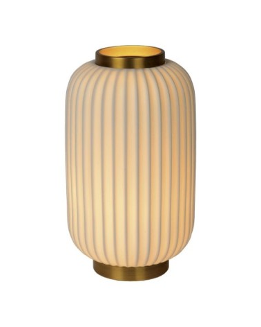 Lampe De Table  en porcelaine blanc 33,7 cm