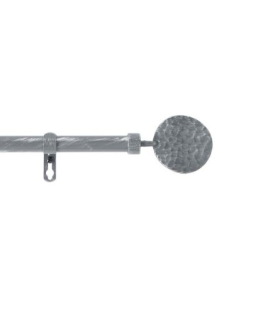 Kit tringle extensible patine métal gris 120 à 210cm