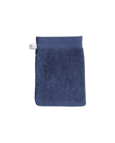 Gant de toilette coton bleuet 16x22 cm