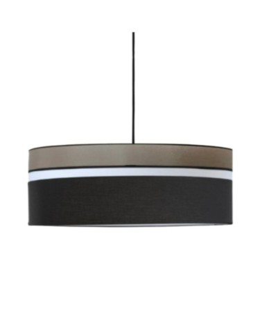 Suspension déco noir et Gris Ø 60