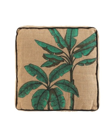Coussin de sol en toile de jute jute naturel 40x40cm